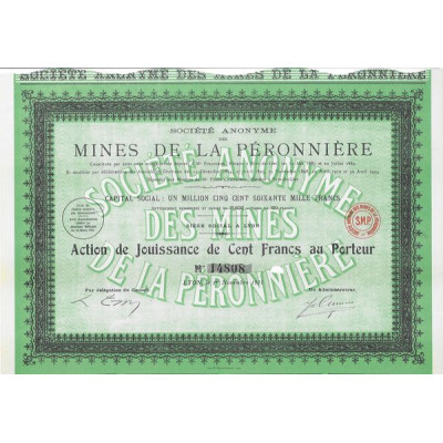 Compagnie des Mines de la Péronnière (Act Jouissance)
