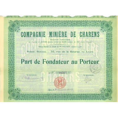 Compagnie Minière de Charens (PF)