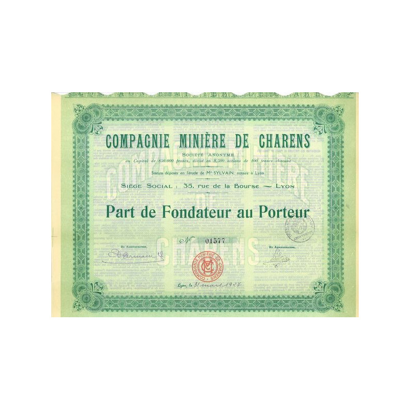 Compagnie Minière de Charens (PF)