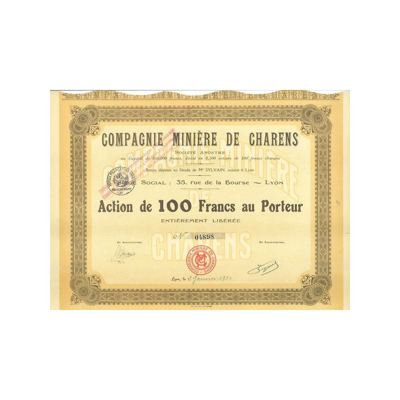 Compagnie Minière de Charens (Act)
