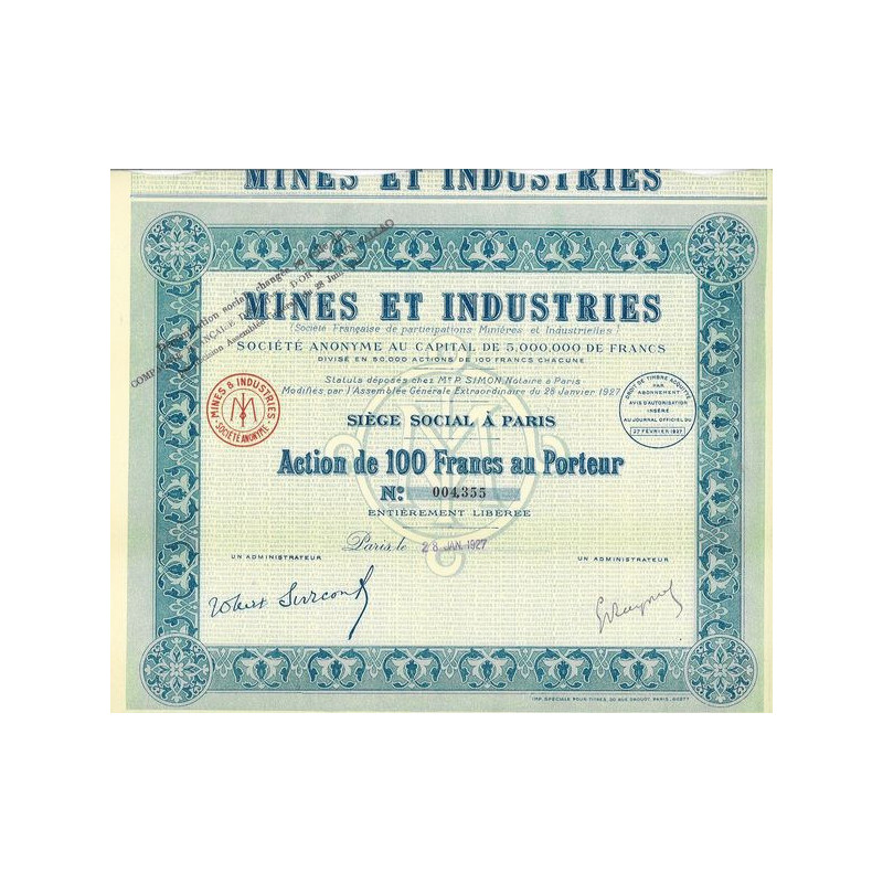 Mines et Industries (Société Française de Participations Minières et Industrielles)