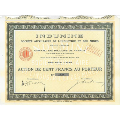 Indumine - Société Auxiliaire de l'Industrie et des Mines (Act)