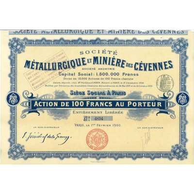 Société Métallurgique et Minière des Cévennes (Act)