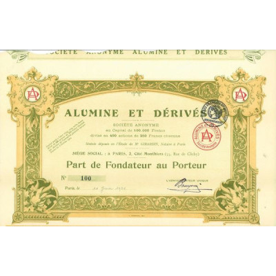 Alumine et Dérivés (PF)