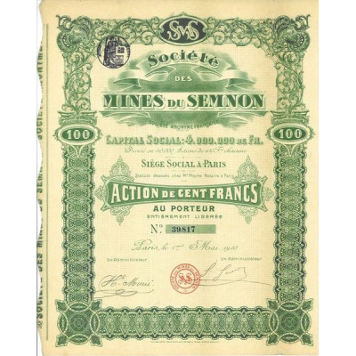 Société des Mines du Semnon (Act)