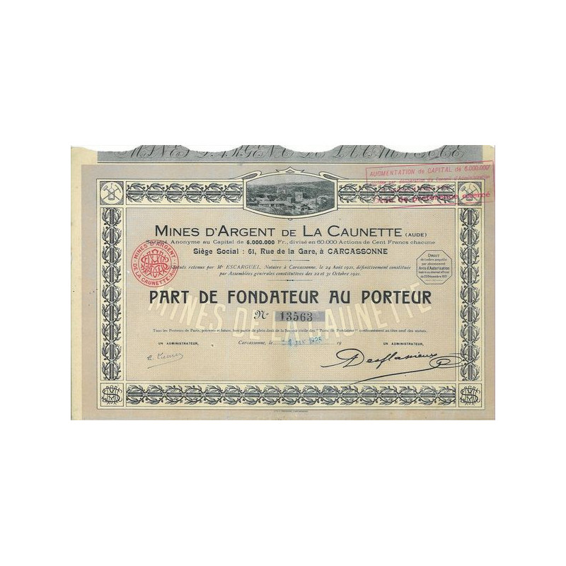 Mines d'Argent de la Caunette (PF)