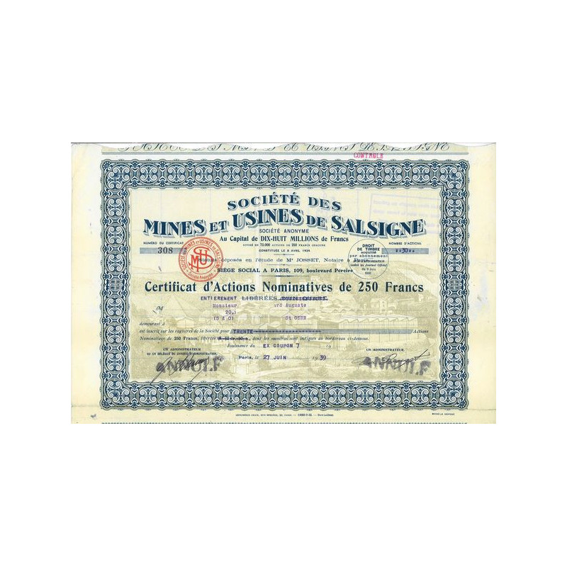 Société des Mines et Usines de Salsigne