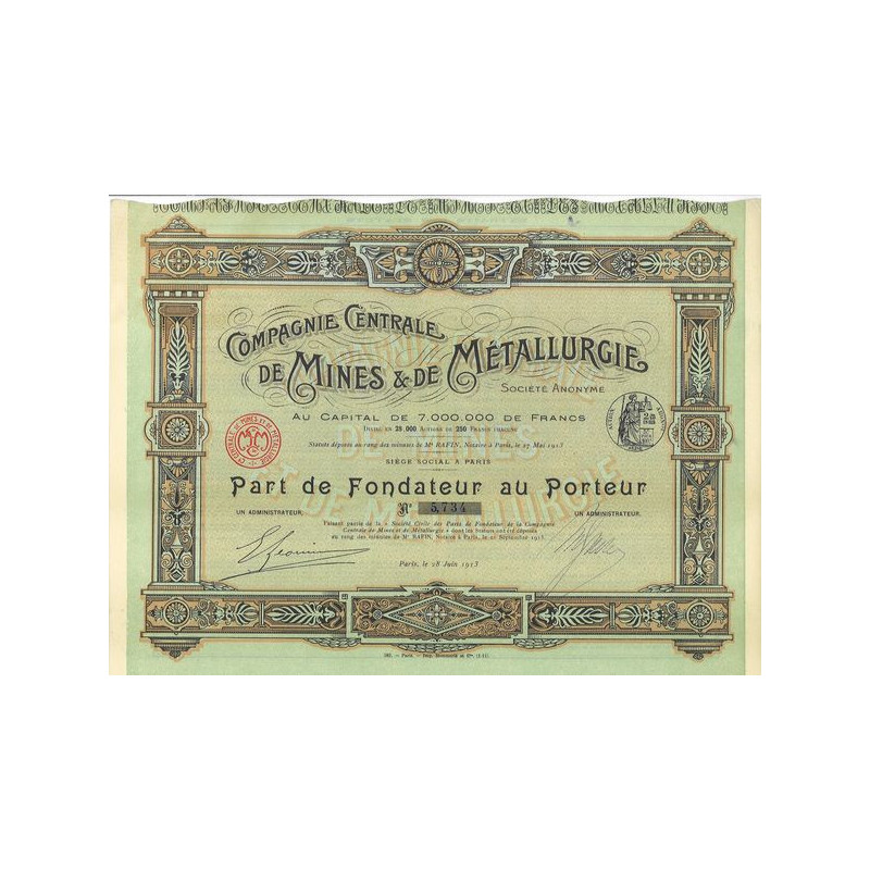 Compagnie Centrale de Mines & de Métallurgie (PF)