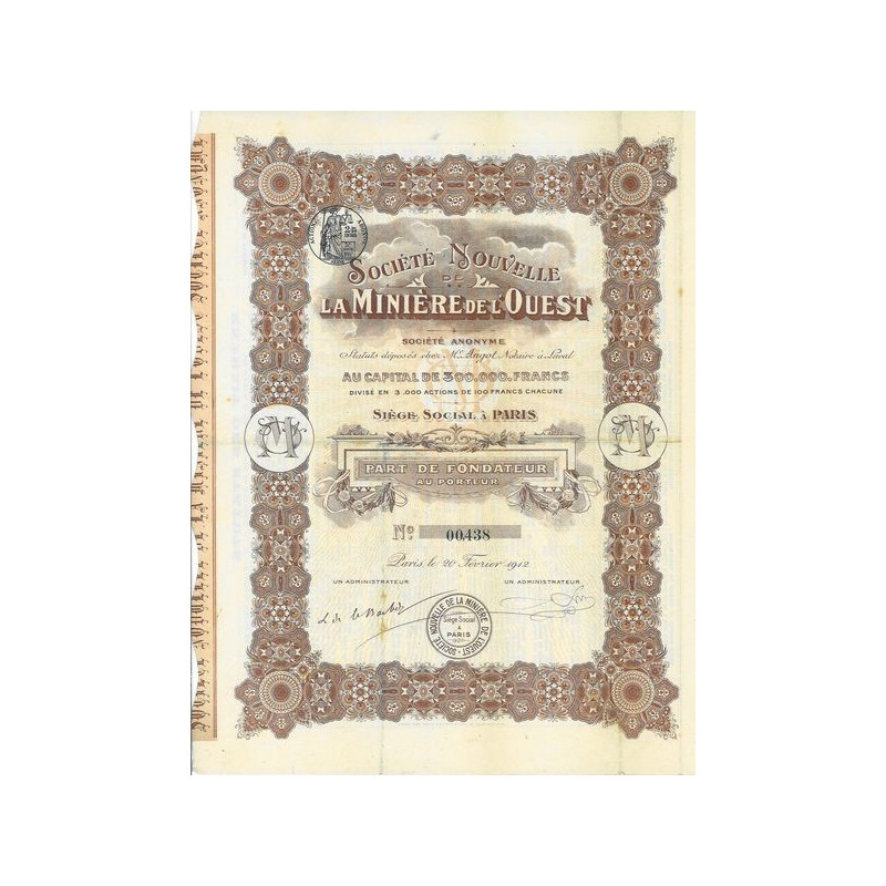 Société Nouvelle des La Minière de l'Ouest (PF)