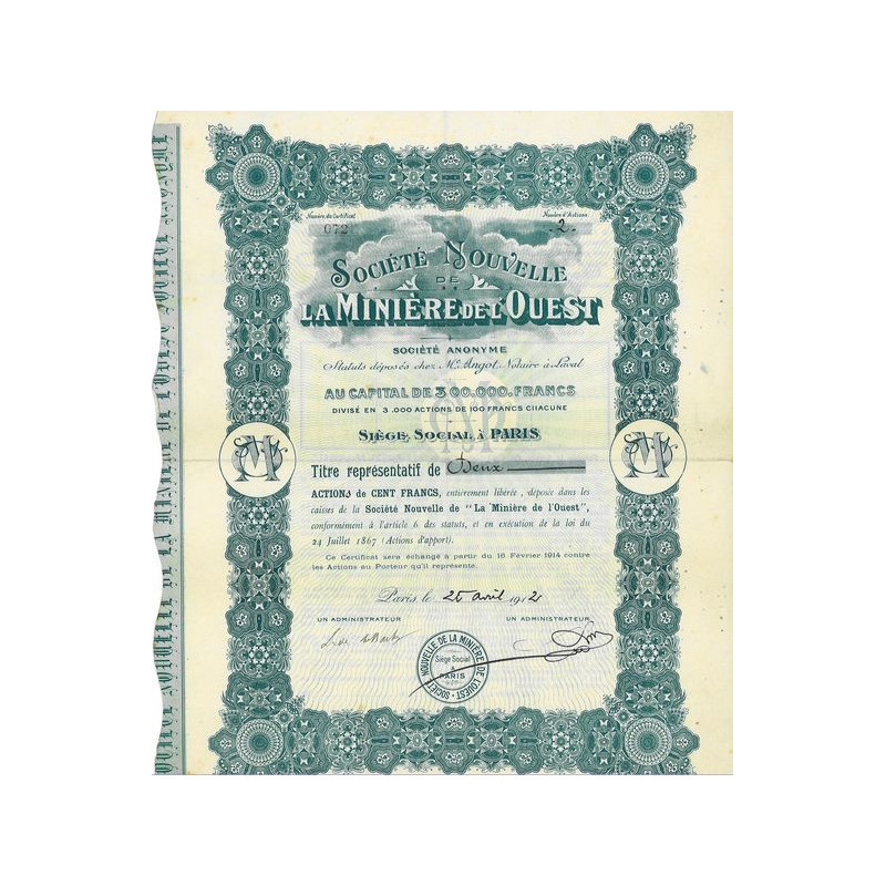 Société Nouvelle des La Minière de l'Ouest (Act)