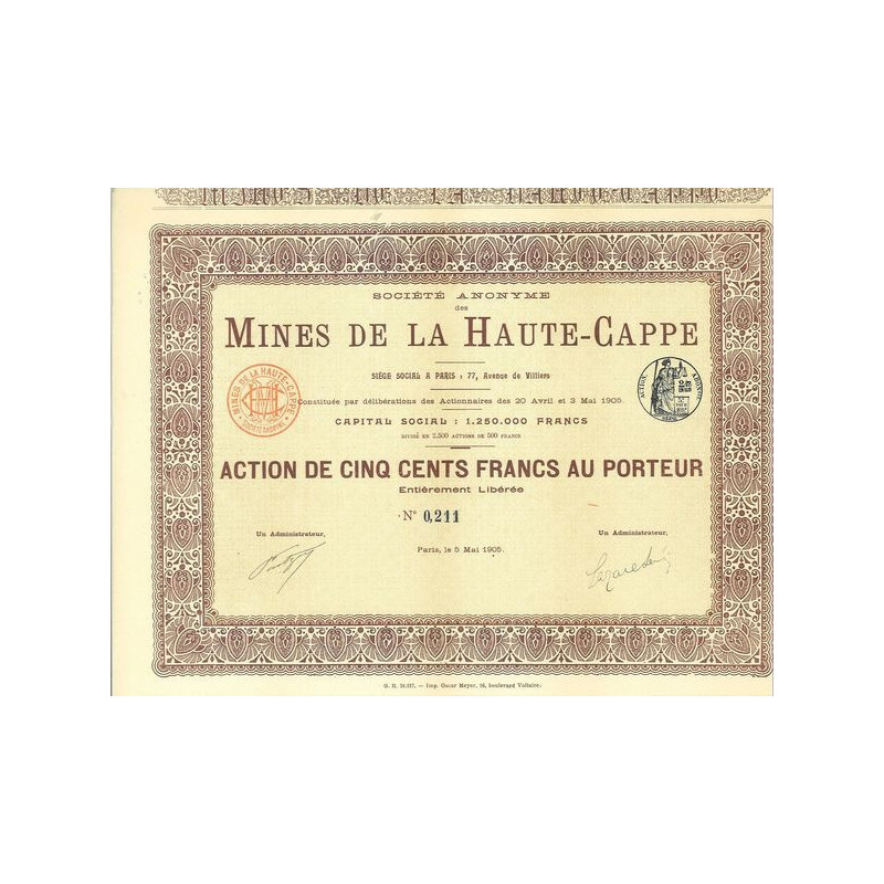 Société Anonyme des Mines de la Haute-Cappe