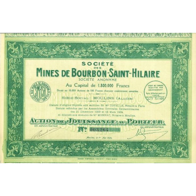 Société des Mines de Bourbon-Saint-Hilaire