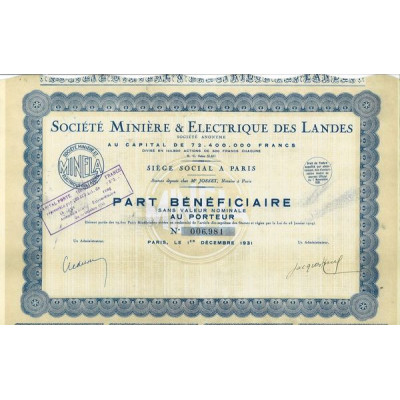 Société Minière & Electrique des Landes