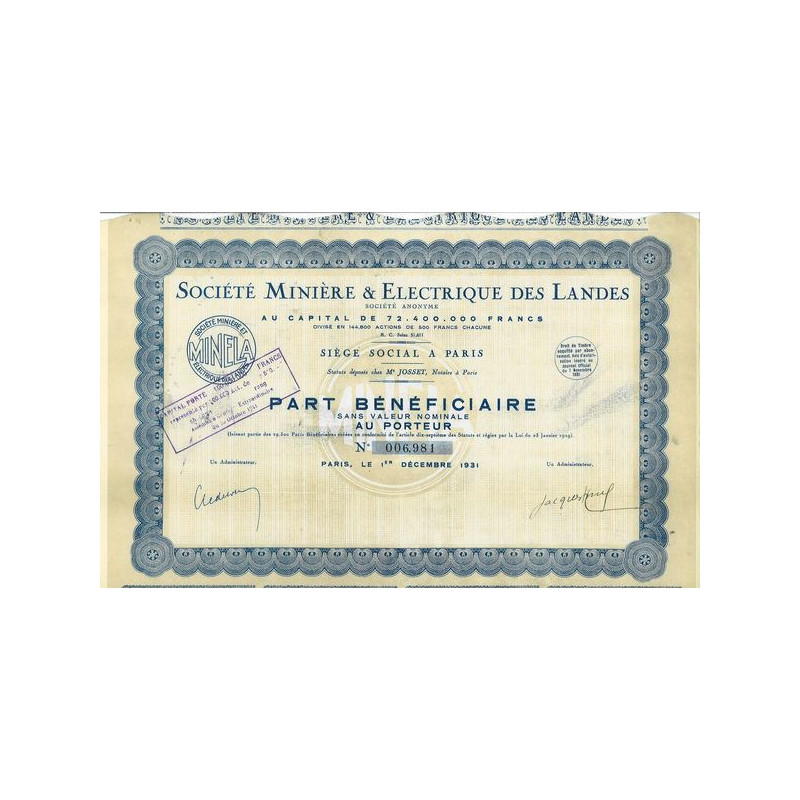 Société Minière & Electrique des Landes