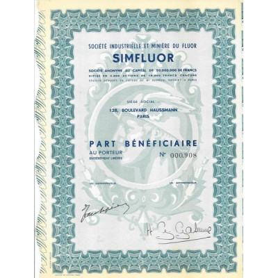 Société Industrielle et Minière du Fluor Simfluor (PB)