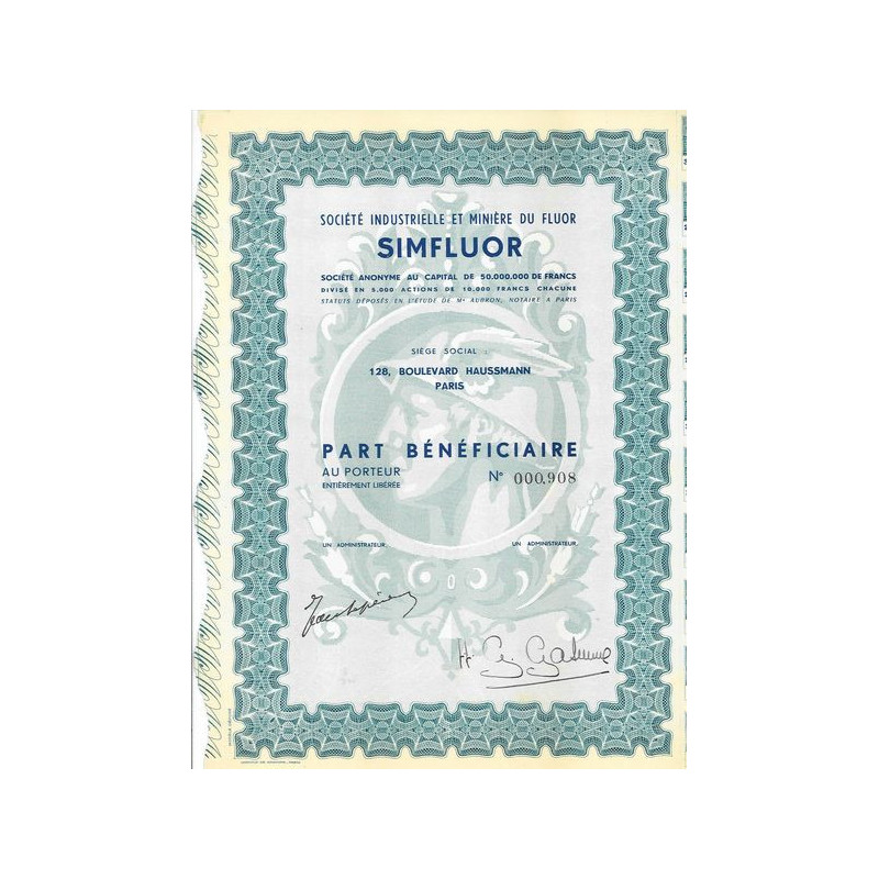 Société Industrielle et Minière du Fluor Simfluor (PB)
