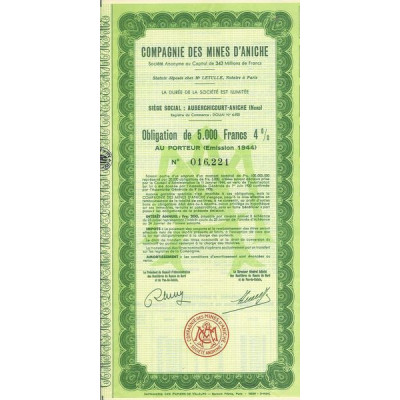 Compagnie des Mines d'Aniche (Obl)