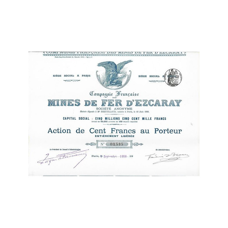 Compagnie Française des Mines de Fer d'Ezcaray