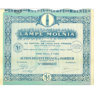 Lampe Molnia (lampe de mineur)