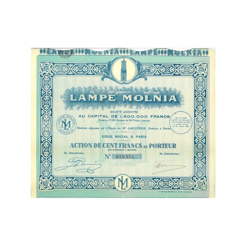 Lampe Molnia (lampe de mineur)