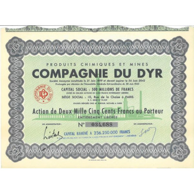 Produits Chimiques et Mines - Compagnie du Dyr