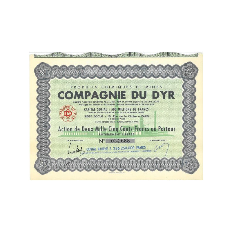 Produits Chimiques et Mines - Compagnie du Dyr