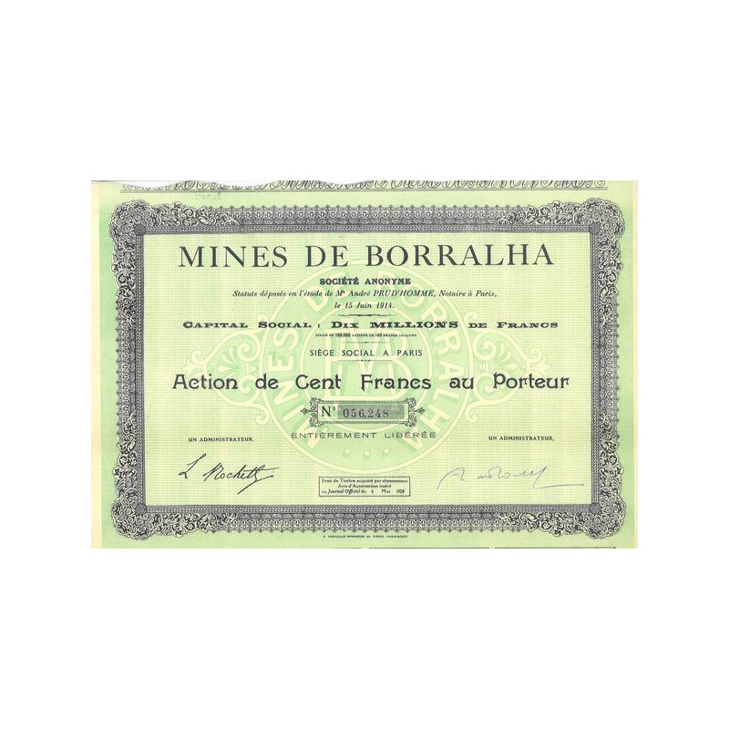 Mines de Borralha (Act 100 F)