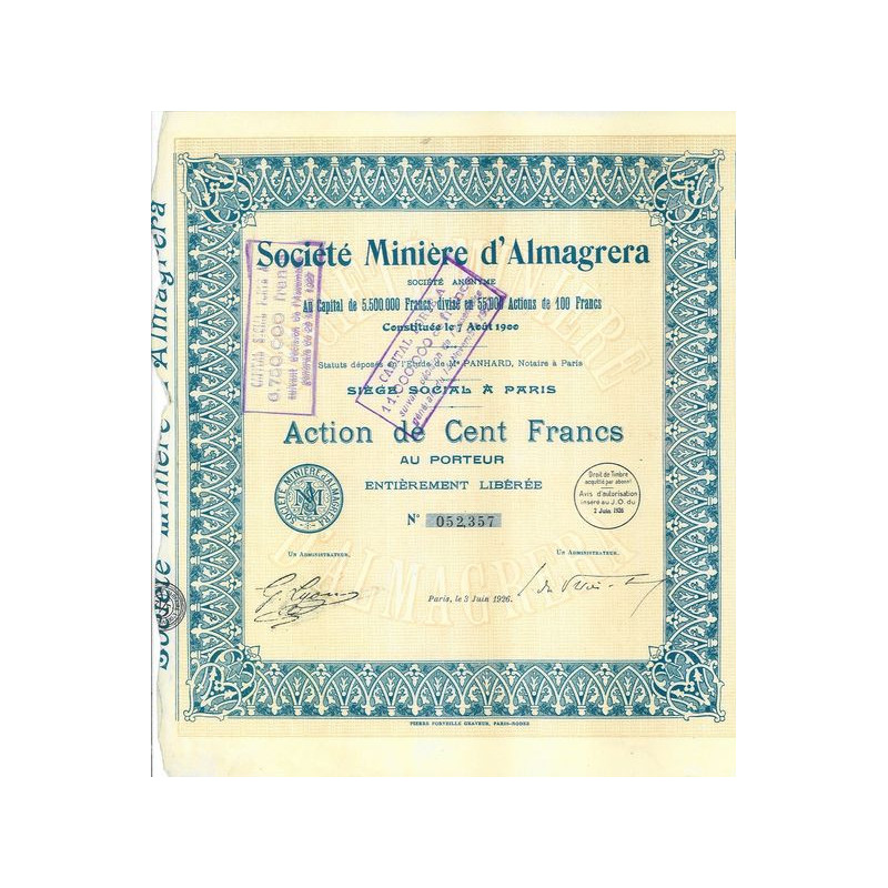 Sté Minière d'Almagrera