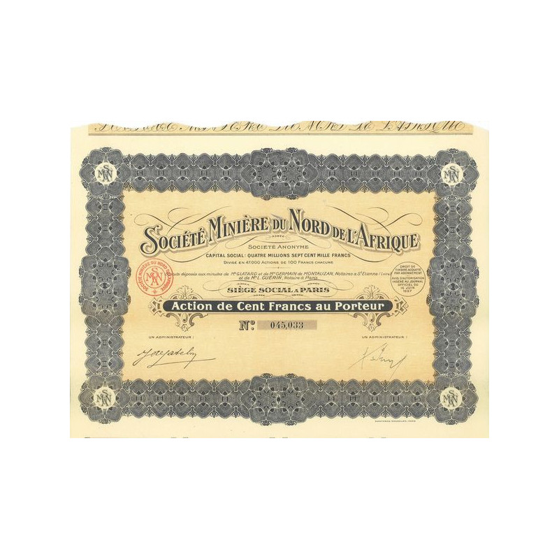 Sté Minière de l'Afrique du Nord (Act)
