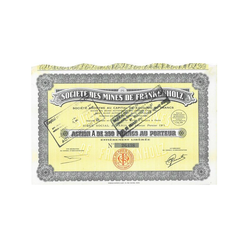Sté des Mines de Frankenholz