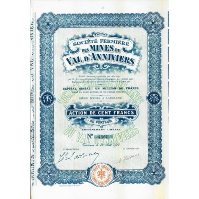 Sté Fermière des Mines du Val d'Anniviers