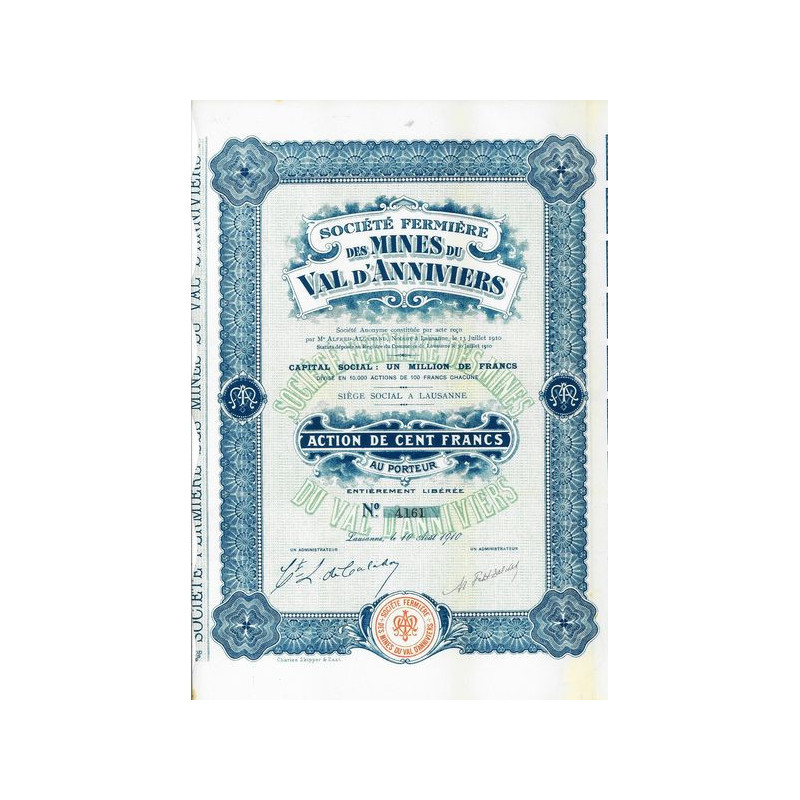 Sté Fermière des Mines du Val d'Anniviers