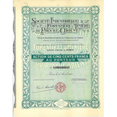 Sté Industrielle Forestière & Minière du Proche Orient