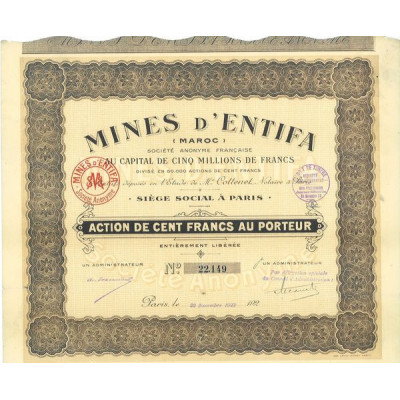 Mines d'Entifa (Maroc)