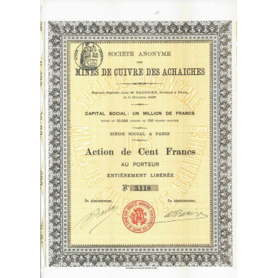 S.A. des Mines de Cuivre des Achaiches