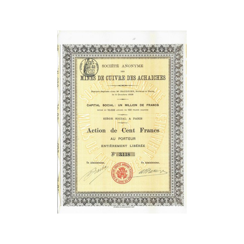 S.A. des Mines de Cuivre des Achaiches