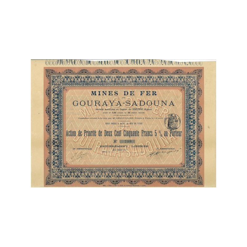 Mines de Fer de Gouraya-Sadouna