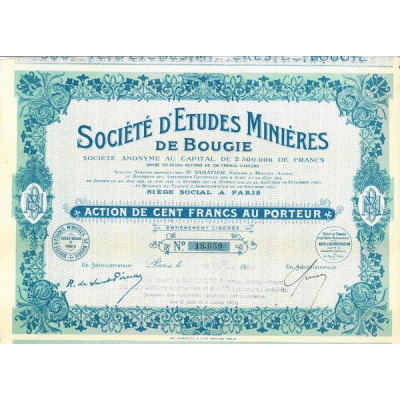 Sté d'Etudes Minières de Bougie