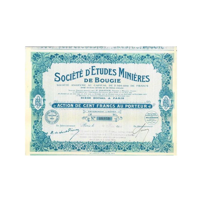 Sté d'Etudes Minières de Bougie