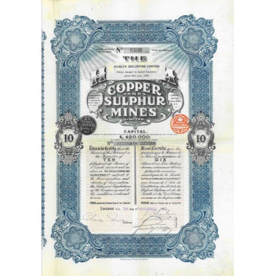 The Huelva Copper and Sulphur Mines Ltd (10 Act)