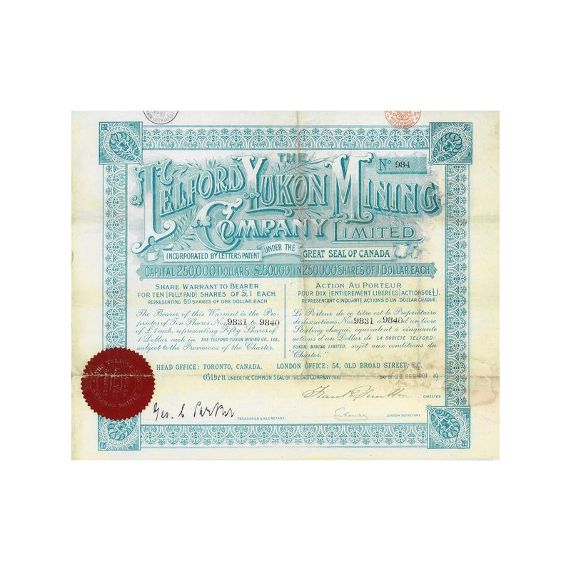 The Telford Yukon Mining Company limited