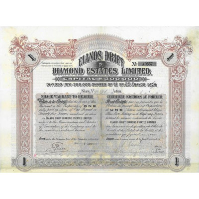 Elands Drift Diamond Estates Ltd (1 Act)