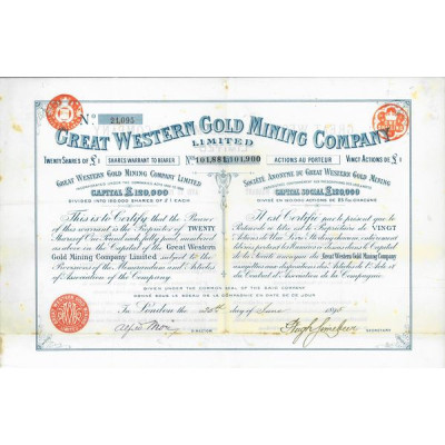 Great Western Gold Mining Cy Ltd (20 Ac)