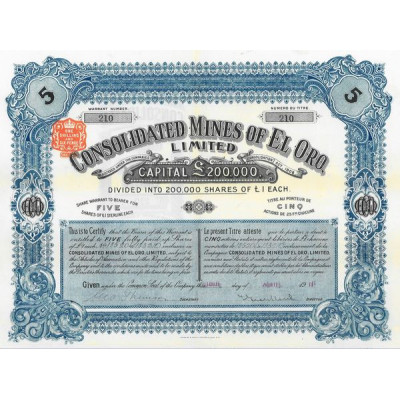 Consolidated Mines of El Oro Ltd