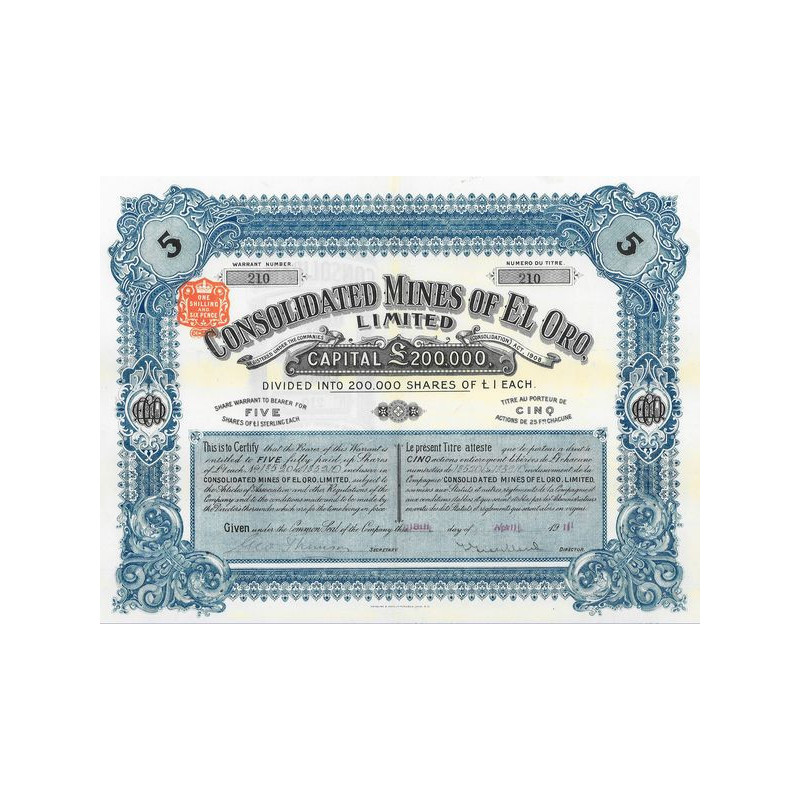 Consolidated Mines of El Oro Ltd