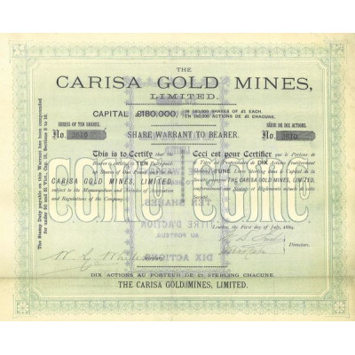 The Carisa Gold Mines Ltd