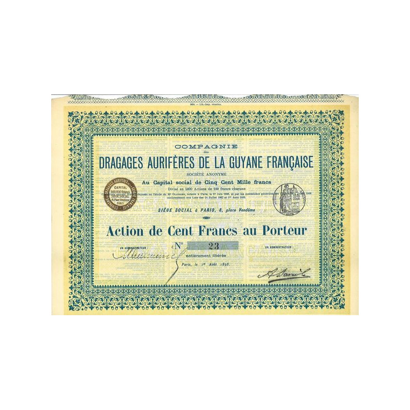 Cie des Dragages Aurifères de la Guyane Française