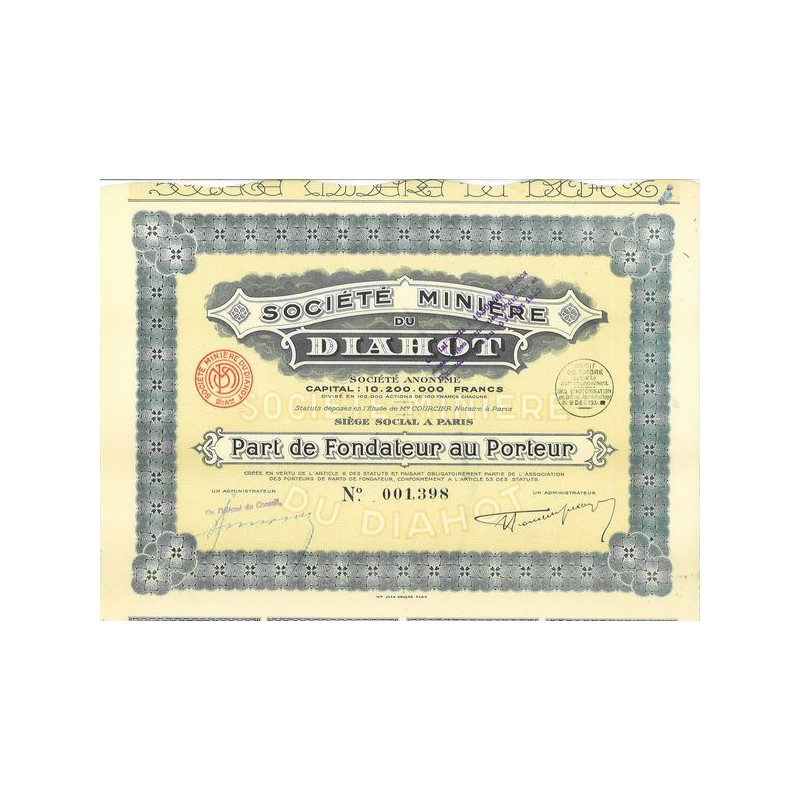 Sté Minière du Diahot (PF)