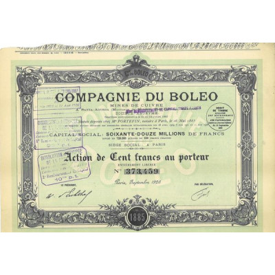 Cie du Boleo - Mines de Cuivre à Santa-Agueda (Municipalité de Muleje Basse-Californie Mexique)