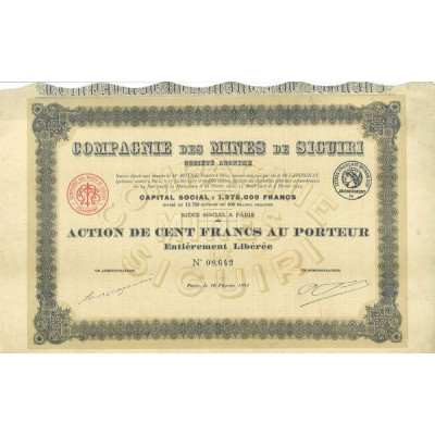 Cie des Mines de Siguiri (Act 100 F modèle 2)